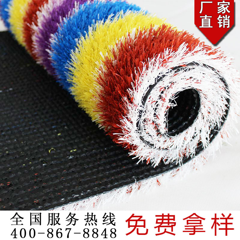 哈尔滨人造草坪，幼儿园草坪彩虹跑道  操场人造草坪翻新  仿真草坪  幼儿园人造草坪