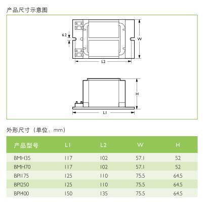 飞利浦BPI400W内装式过热保护型金卤灯镇流器&nbsp;&nbsp;电感镇流器&nbsp;&nbsp;金卤灯电感镇流器