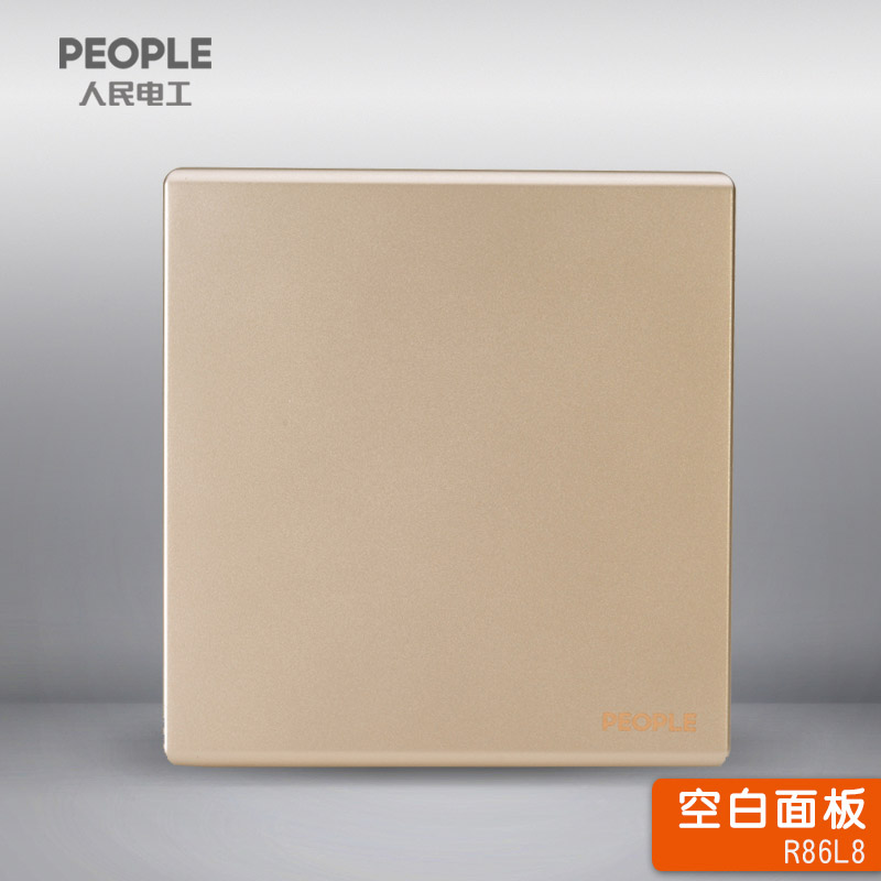 人民电工墙壁开关插座 R86L8-BM-J 暗装空白面板