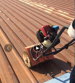 钢板钢结构屋顶翻新除锈的机器彩钢瓦除锈机  翻新除锈机