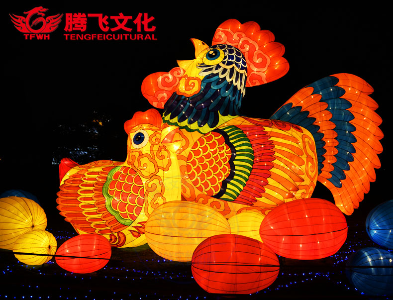 自贡腾飞彩灯制作公司 花灯设计 彩灯公司  春节花灯制作