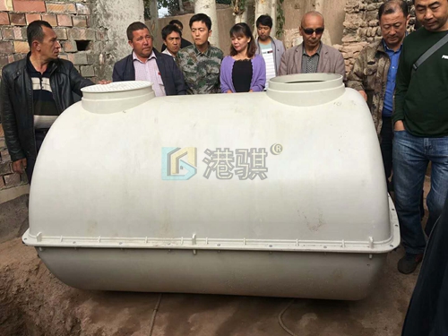 【家用白色玻璃钢化粪池】改厕家用白色化粪池-港骐