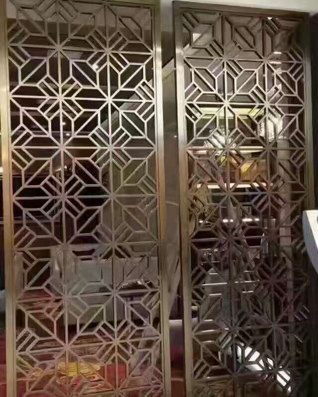 合肥高档会所彩色不锈钢装饰制品屏风厂家  合肥屏风厂家  不锈钢屏风  高档屏风