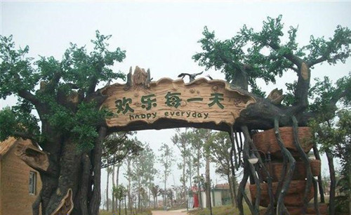 安庆仿真树大门制作_仿真树大门做法厂家
