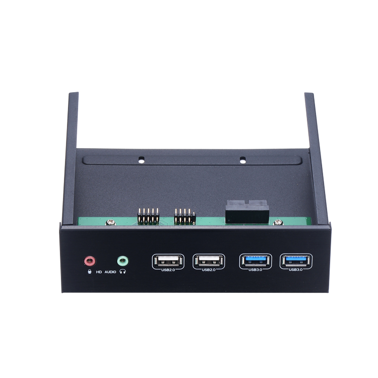 HUB 两个USB3.0+两个USB2.0+两个音频接口  硬盘盒