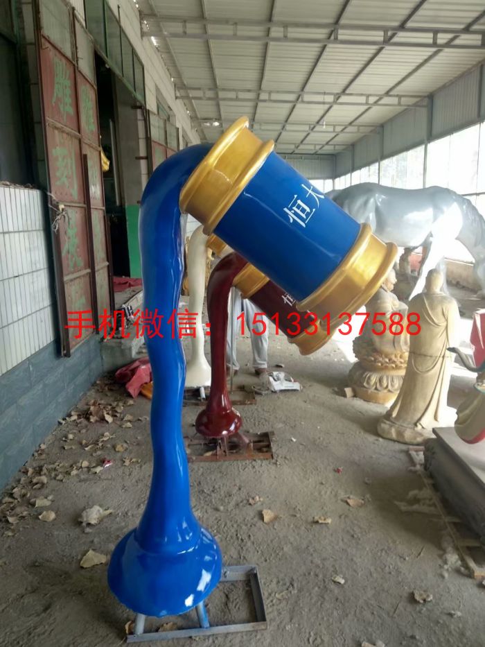 玻璃钢房地产雕塑，玻璃钢景观雕塑 玻璃钢雕塑厂家