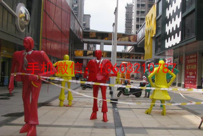 步行街人物不锈钢雕塑 人物雕塑