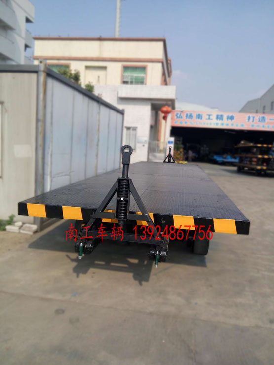 18吨双牵引平板拖车 平板车 双牵引平板车