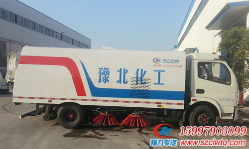 程力晨风系列东风多利卡D6道路清扫车图片参数  国五道路清扫车报价  东风D6扫地车价格