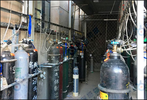 探感物联RFID气瓶盘点与追踪现场应用图