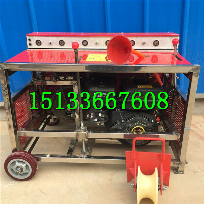 光缆敷设机生产销售 汽油光缆牵引机 包邮柴油光缆输送机  光缆推缆机