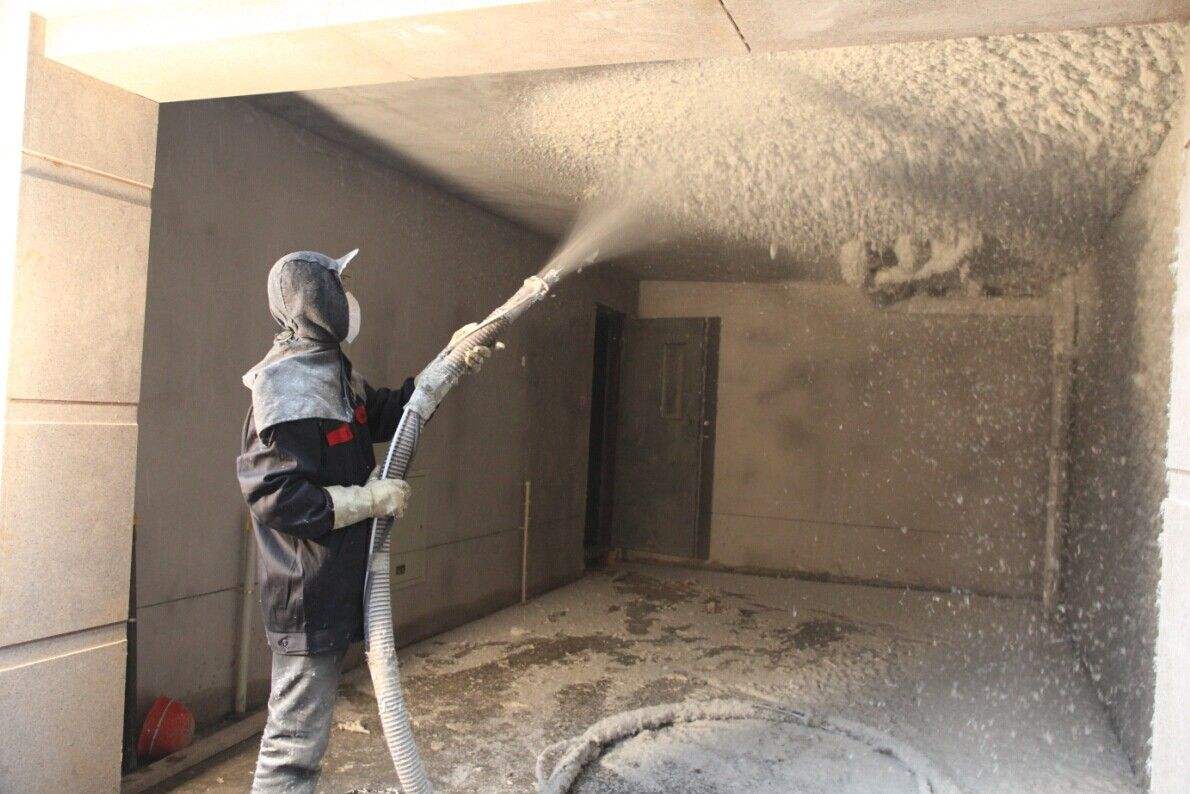 设备机房隔音降噪,设备间无机纤维喷涂