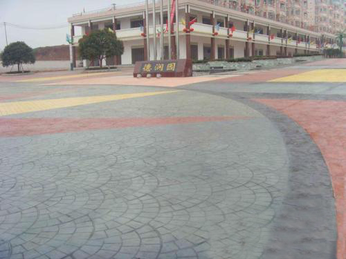 福建龙岩水泥压花地坪好