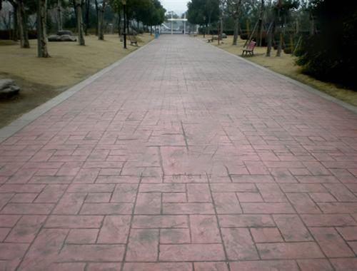 福建福州混凝土压花地坪颜色选择