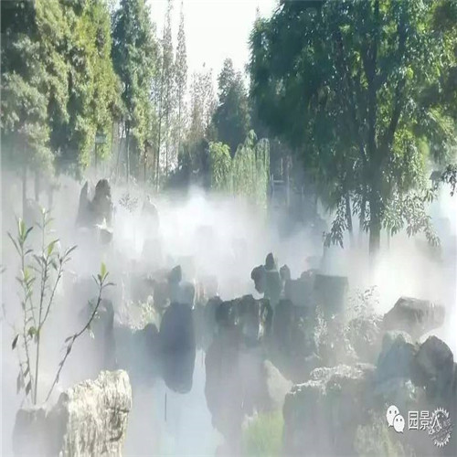 景区人行道人造雾，人工湖人造雾效工程  景区人造雾  人造雾工程