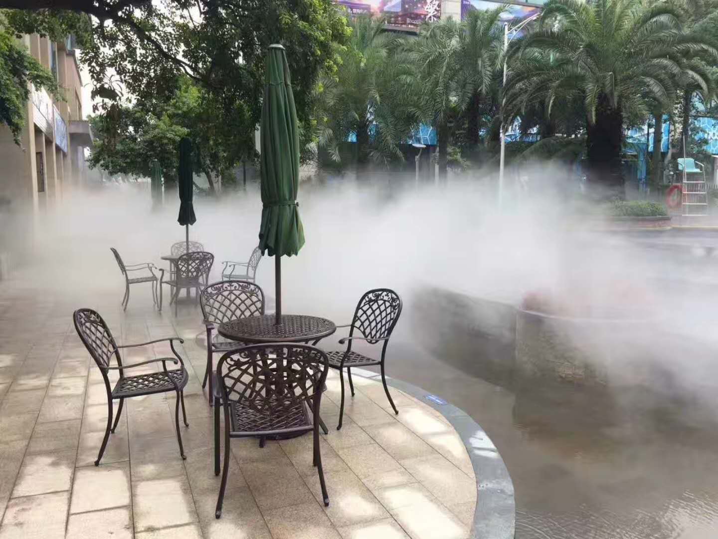 景区景点绿化带灌木丛雾喷冷雾系统工程  冷雾人造雾工程