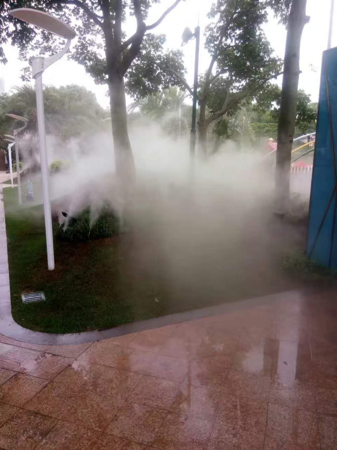 景区景点绿化带灌木丛雾喷冷雾系统工程  冷雾人造雾工程