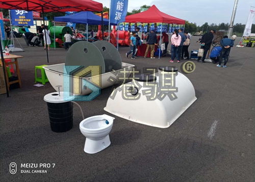 【高压冲厕桶】家用玻璃钢化粪池安装-港骐