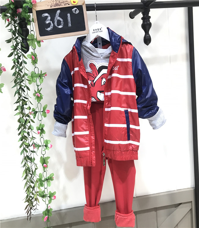361度冬装品牌折扣童装货源厂家出货 童装批发货源 库存尾货