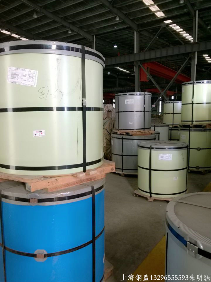 马钢荷叶绿彩涂板彩卷库存优势-