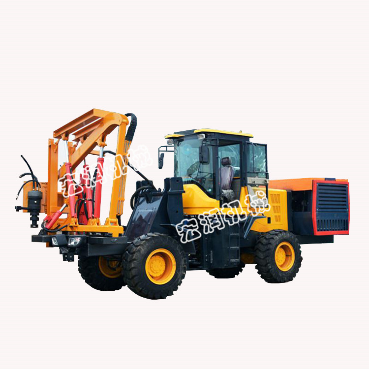 厂家直销公路护栏一体式钻孔机 940打拔钻一体机现货  履带螺纹钻孔机  履带光伏打桩机  履带打桩机
