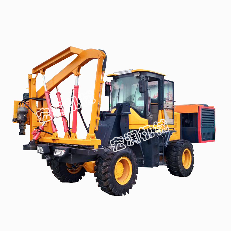 厂家直销公路护栏一体式钻孔机 940打拔钻一体机现货  履带螺纹钻孔机  履带光伏打桩机  履带打桩机