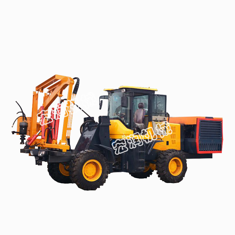 厂家直销公路护栏一体式钻孔机 940打拔钻一体机现货  履带螺纹钻孔机  履带光伏打桩机  履带打桩机