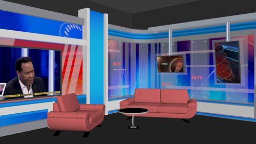 虚拟演播室建设方案 校园多媒体直播间搭建及设计图  校园直播间搭建  虚拟演播室设计图