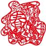 2019剪纸定制猪年定制剪纸logo宣传春节剪纸