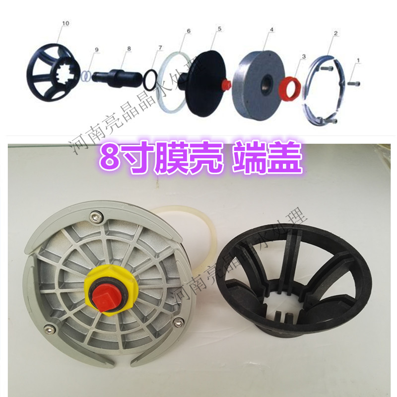 厂家直销RO膜壳端盖玻璃钢材质-8寸膜壳配件现货直销  水处理配件  端盖密封圈