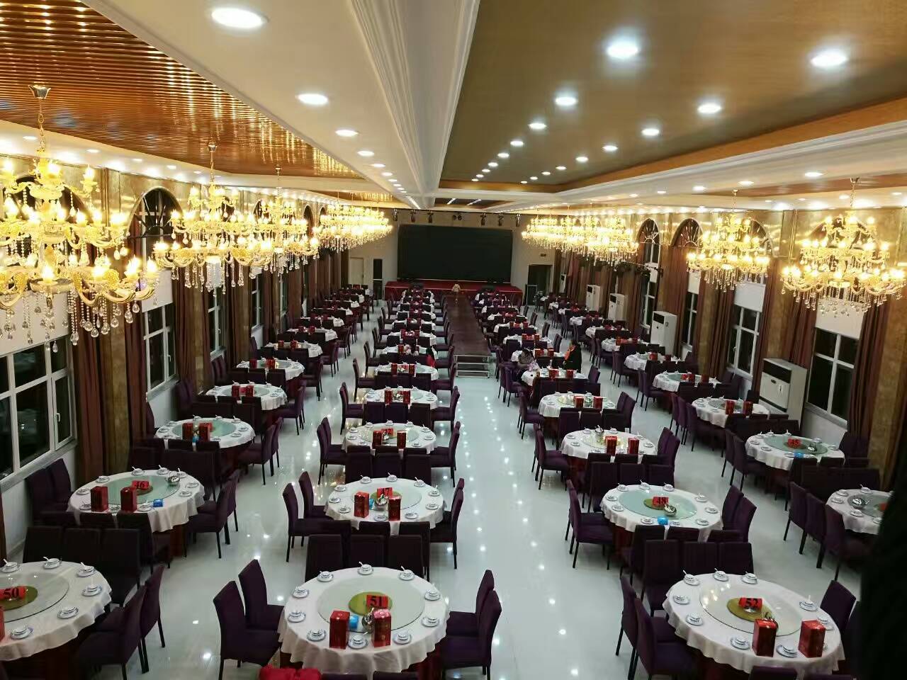 圆桌面板酒店可折叠大圆桌 圆餐桌婚庆酒席宴会桌椅  电动桌