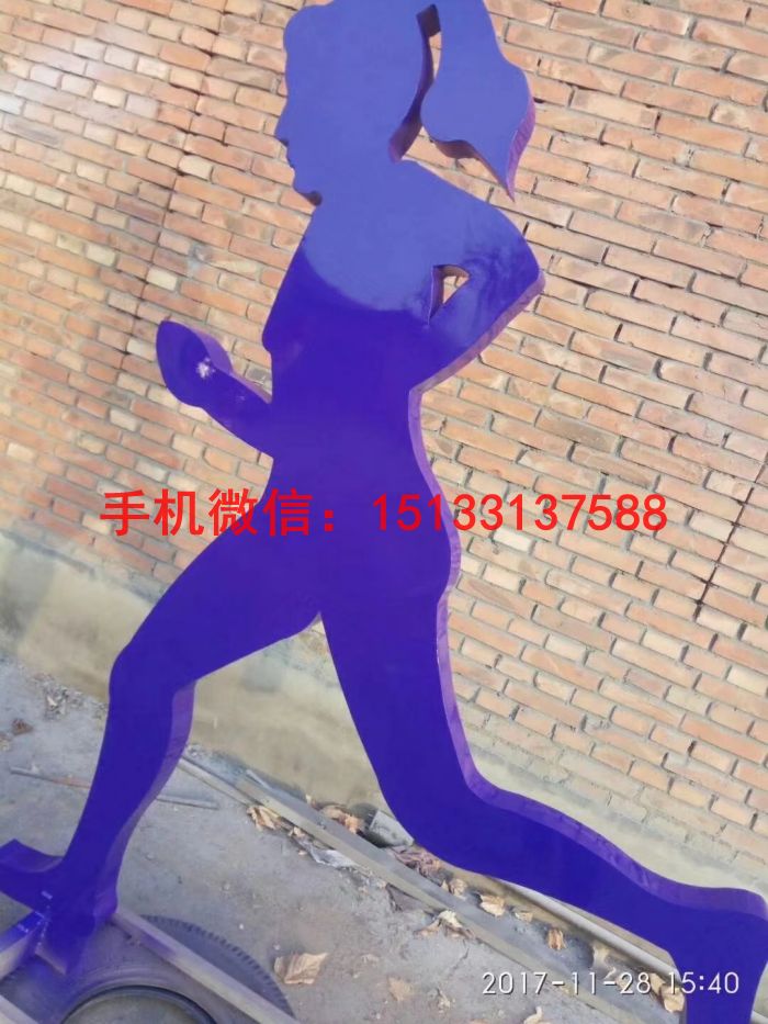 不锈钢运动人物雕塑 抽象雕塑 不锈钢雕塑厂家