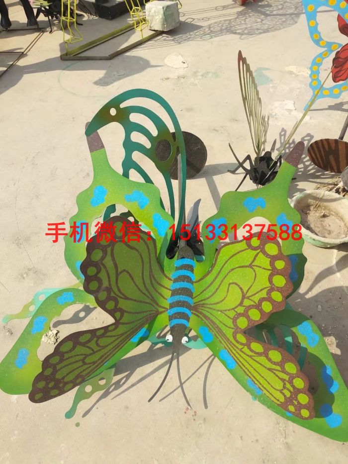 不锈钢蝴蝶雕塑 金属蝴蝶雕塑 不锈钢雕塑定制