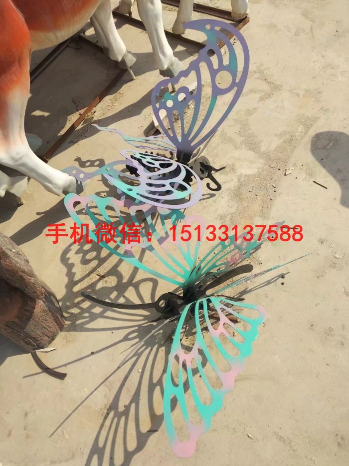 不锈钢蝴蝶雕塑 金属蝴蝶雕塑 不锈钢雕塑定制