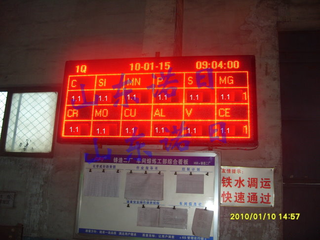 意大利GNR光谱仪LED显示  意大利GNR光谱仪显示  光谱仪实时LED显示  锻造精铸LED