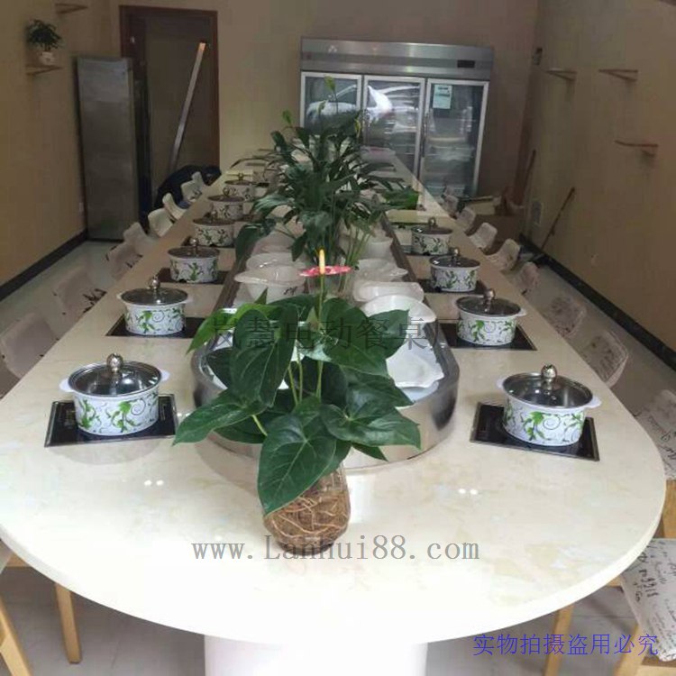 餐饮回转火锅价格工厂直销、宁波旋转麻辣烫店工厂价格  旋转火锅设备  回转火锅设备
