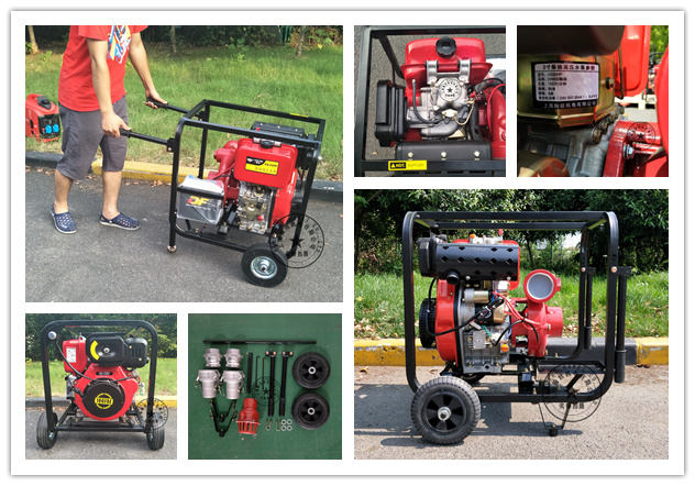 防汛季物资2.5寸柴油机水泵  65管径柴油泵  防汛用柴油水泵  小型柴油机水泵