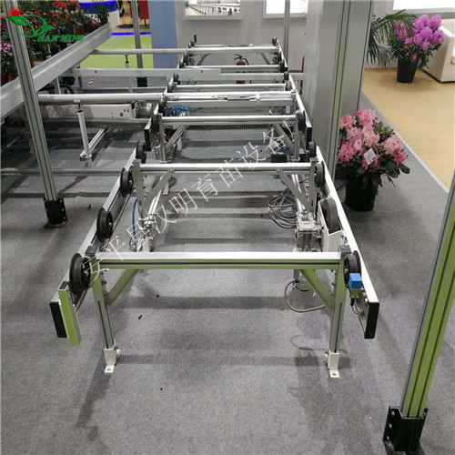 一种新型导轨式移动苗床-物流式苗床设计方案  物流式苗床厂家