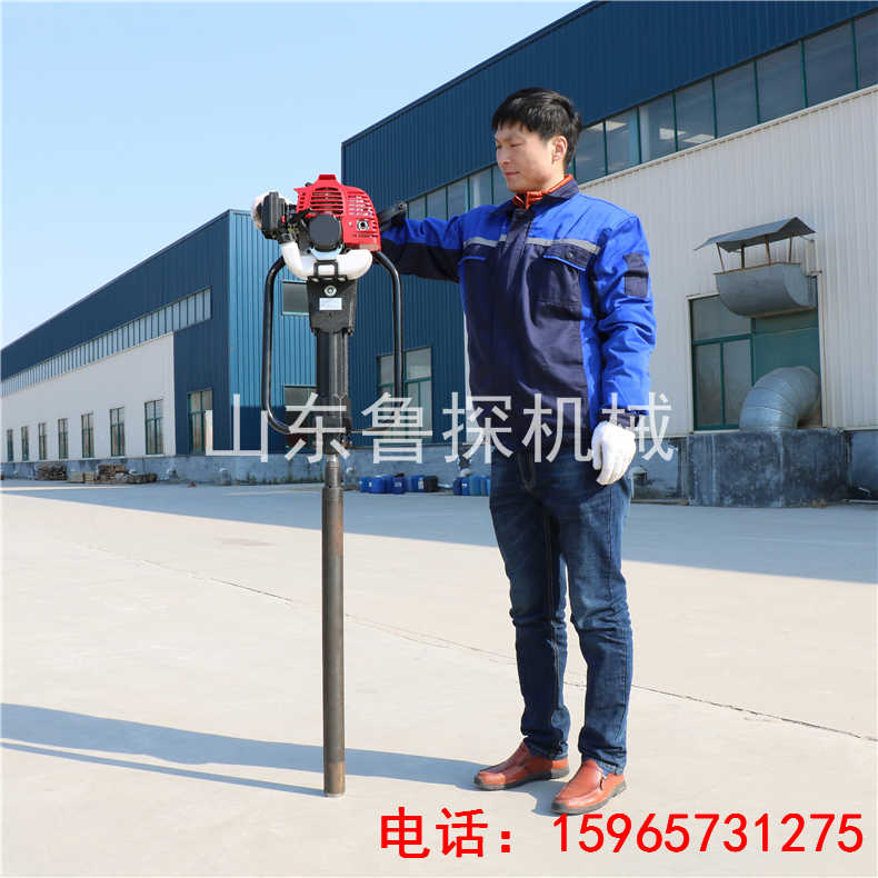 畅销砂金矿勘探专用设备QTZ-1汽油动力取土钻机  土层沙层勘探取样  钻探机  冲击式取土机
