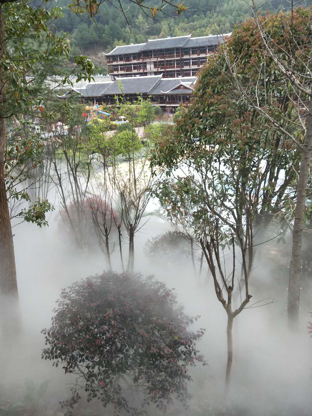 房地产绿化带人工造雾设备  房地产人造雾  绿化带人造雾