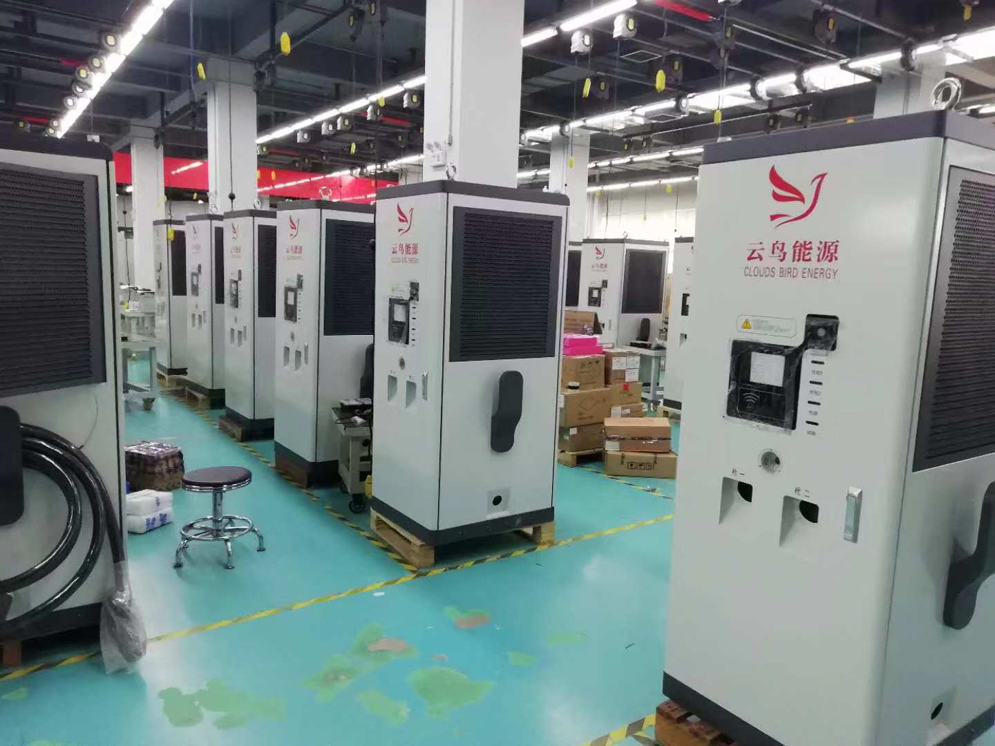 广东智能双枪云鸟直流公交充电桩-4G模块智能充电站  电动汽车充电桩  小区充电站