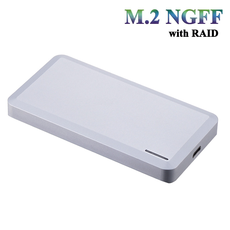 M2 ngff转USB3.1双卡外置移动硬盘盒 支持2242  NGFF硬盘盒  外置硬盘盒