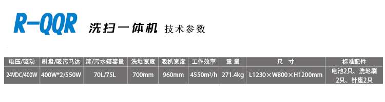 容恩R-QQR洗扫一体机驾驶式扫地机