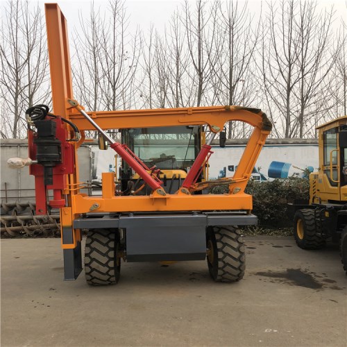 批发公路护栏打桩机 高速公路护栏立柱打桩机  液压护栏打桩机  波形护栏打桩机