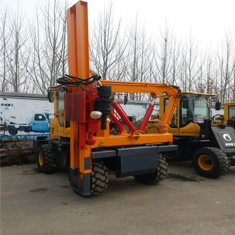 批发公路护栏打桩机  公路护栏立柱打桩机厂家  液压打桩机