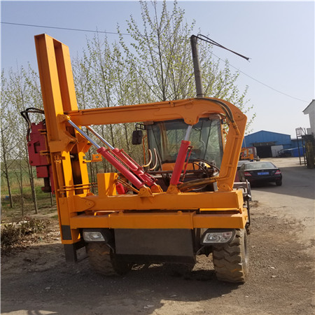 直销护栏打桩机  高速公路护栏打桩机厂家  立柱打桩机