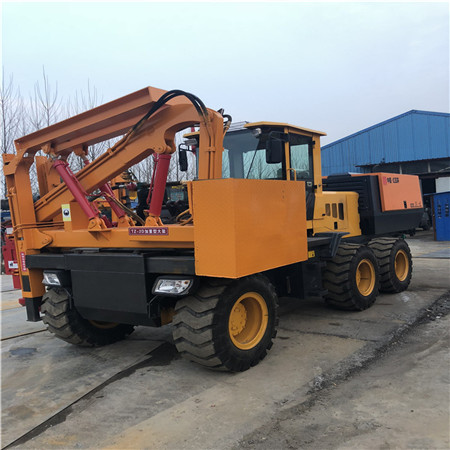 批发公路护栏打桩机 公路护栏立柱打桩厂家直销  立柱打桩机  液压打桩机