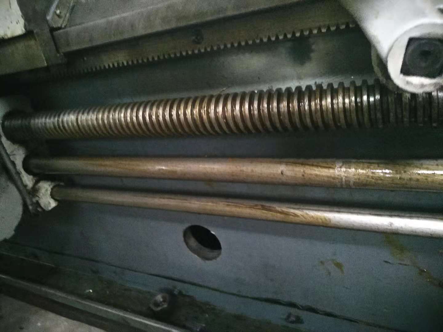 卧车6180B沈阳产温州06年少用导轨光亮  沈阳卧车6180  卧式车床