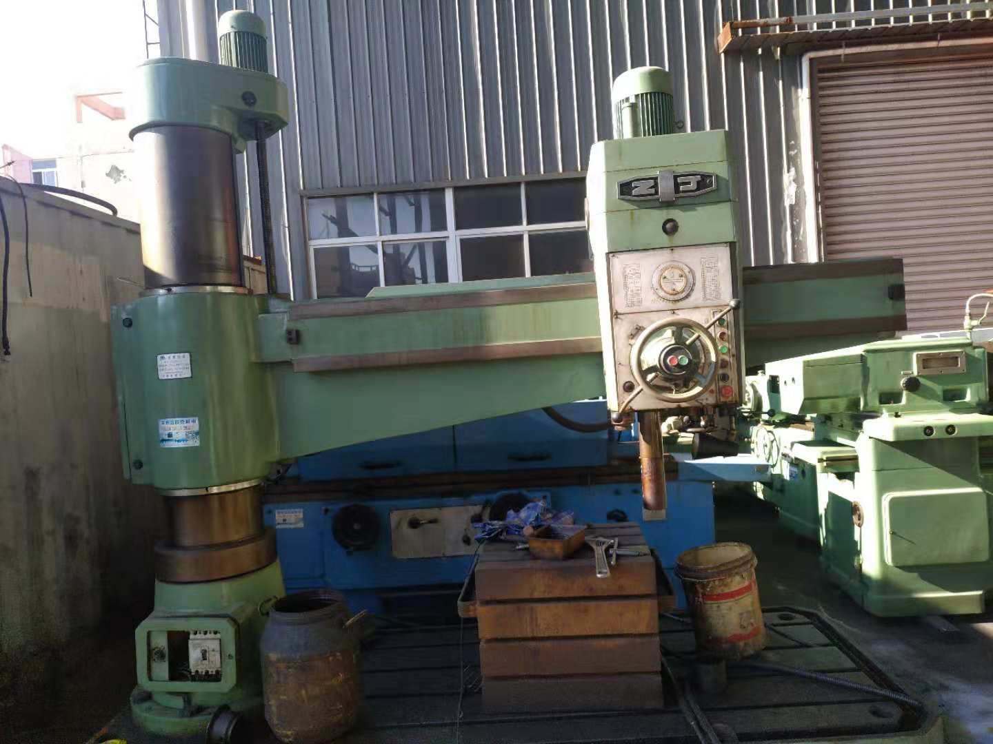 温州提货：中捷摇臂钻床50mm 11年安装少用  50摇臂钻  中捷50摇臂钻