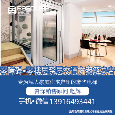 深圳别墅观光电梯，定制电梯，两层三层四层专用梯  无底坑别墅电梯